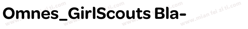 Omnes_GirlScouts Bla字体转换
